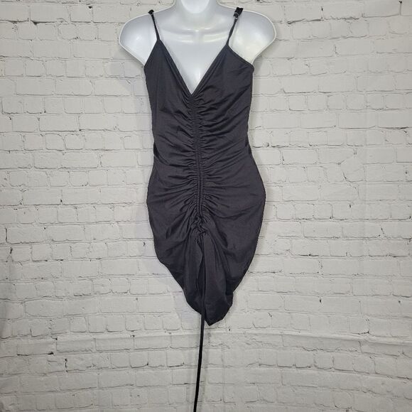 Women's Bodycon Deep V Mini Dress Medium - Picture 4 of 4